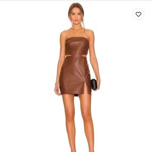 Amanda UpRichard dress size M - Brown leather